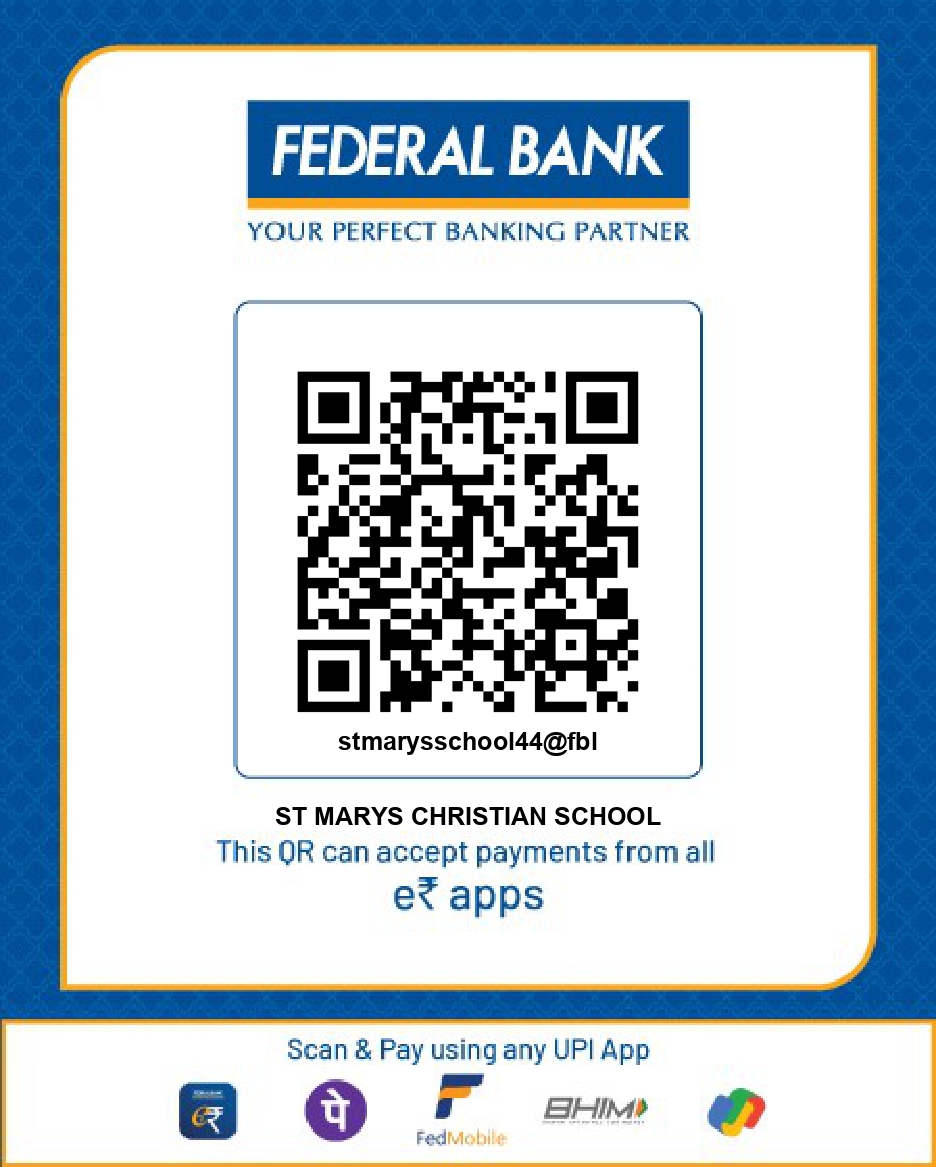 Federal Bank UPI QR - ST MARYS CHRISTIAN SCHOOL